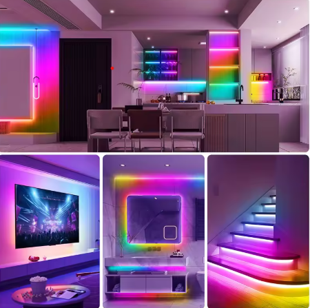 LED Strip Lights RGB – USB, Τηλεχειριστήριο 44 πλήκτρων, 1m-20m