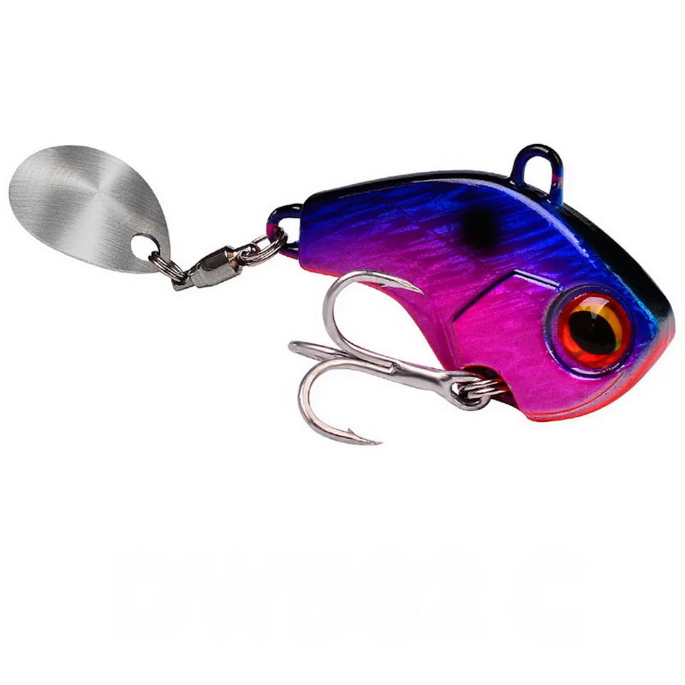 Μεταλλικό Τεχνητό VIB Ψαρέματος με Δόνηση – Spinner Spoon 6g/15g/28g για Bass, Πέρκα & Χειμερινό Ψάρεμα