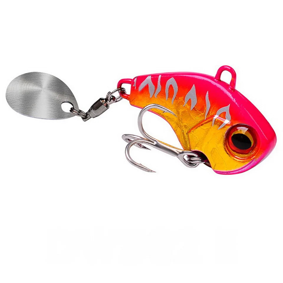 Μεταλλικό Τεχνητό VIB Ψαρέματος με Δόνηση – Spinner Spoon 6g/15g/28g για Bass, Πέρκα & Χειμερινό Ψάρεμα