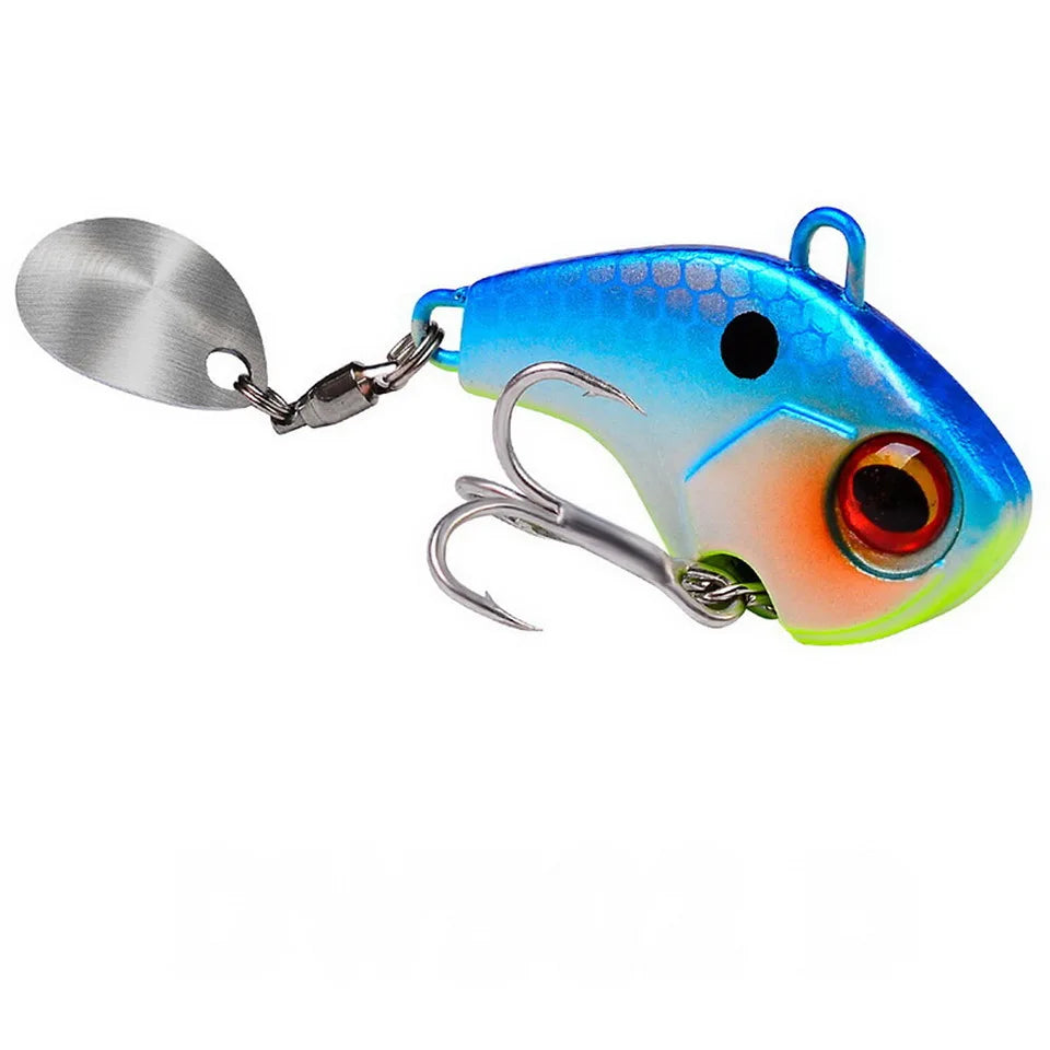 Μεταλλικό Τεχνητό VIB Ψαρέματος με Δόνηση – Spinner Spoon 6g/15g/28g για Bass, Πέρκα & Χειμερινό Ψάρεμα