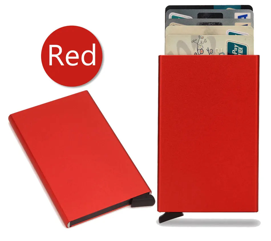 RFID Πορτοφόλι Καρτών – Μεταλλικό, Slim & Anti-Theft