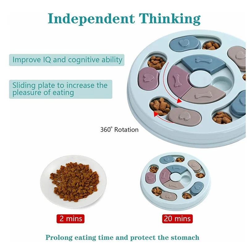 Διαδραστικό Bowl Κρύψιμο Τροφής για Σκύλους – Slow Feeder & Educational Toy