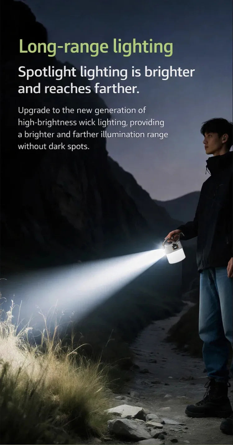 Ηλιακό Φανάρι Camping – Solar Lantern USB Επαναφορτιζόμενο