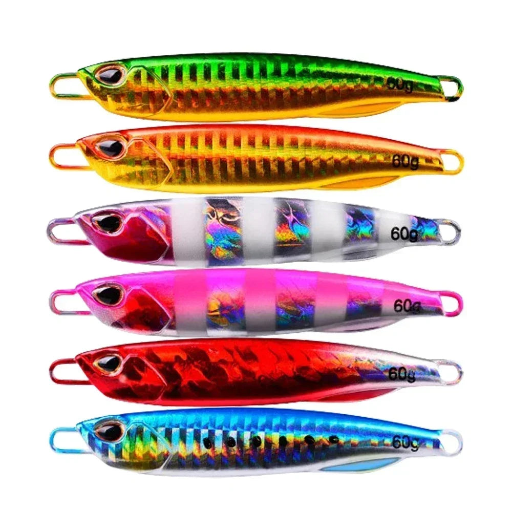 Μεταλλικό Jig Δόλωμα Ψαρέματος 10g/15g/20g/30g/40g/60g – Τεχνητό Σκληρό Δόλωμα Casting & Jigging