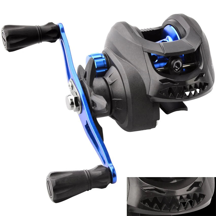 Μηχανισμός Baitcasting 7.2:1 Υψηλής Ταχύτητας – Max Drag 8kg, Αντιμπλέξιμο Νήμα, Γλυκό & Αλμυρό Νερό