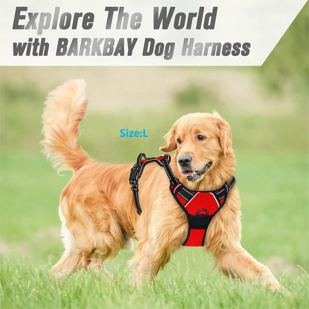 No Pull Dog Harness – Reflective με Χειρολαβή για Μεγάλες Ράτσες
