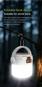 Ηλιακό Φανάρι Camping – Solar Lantern USB Επαναφορτιζόμενο