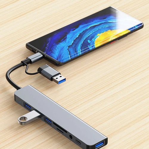 8-in-1 USB-C Hub Docking Station