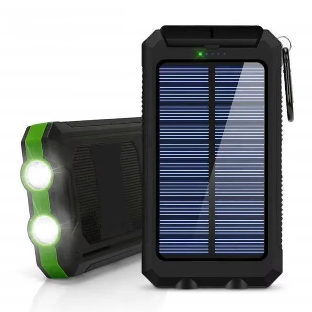 Solar Power Bank 80000mAh – Ηλιακή Φόρτιση, LED Φακός & Πυξίδα
