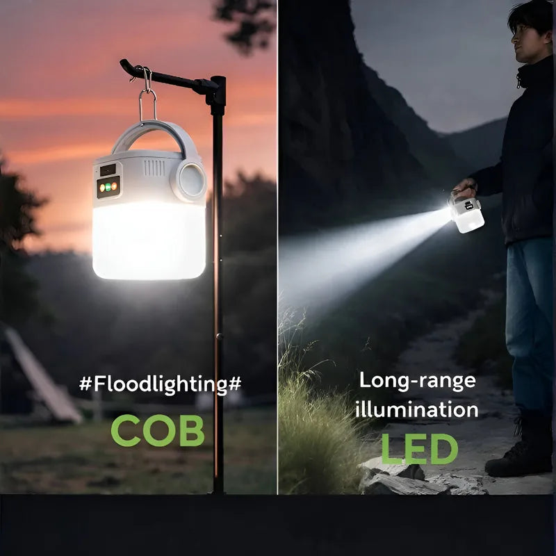 Ηλιακό Φανάρι Camping – Solar Lantern USB Επαναφορτιζόμενο