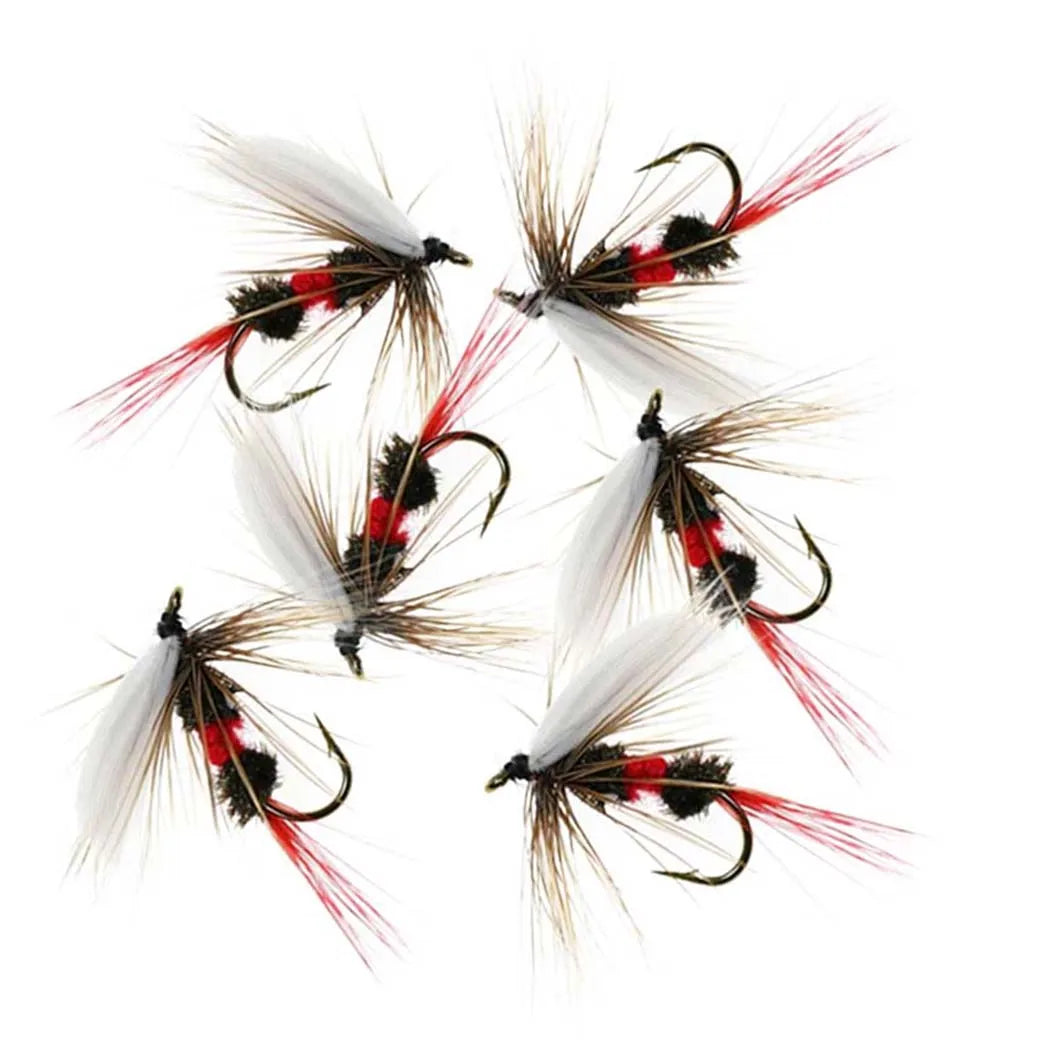 Σετ 6 Τεχνητών Μύγας για Fly Fishing – Νύμφες & Ξηρές Μύγες για Πέστροφα & Σολομό