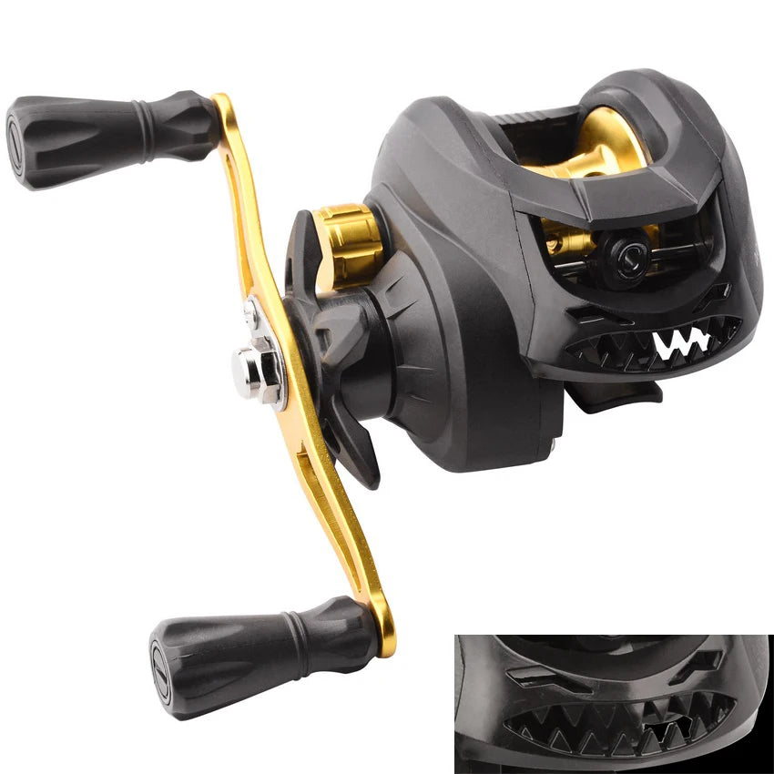 Μηχανισμός Baitcasting 7.2:1 Υψηλής Ταχύτητας – Max Drag 8kg, Αντιμπλέξιμο Νήμα, Γλυκό & Αλμυρό Νερό