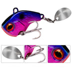 Μεταλλικό Τεχνητό VIB Ψαρέματος με Δόνηση – Spinner Spoon 6g/15g/28g για Bass, Πέρκα & Χειμερινό Ψάρεμα