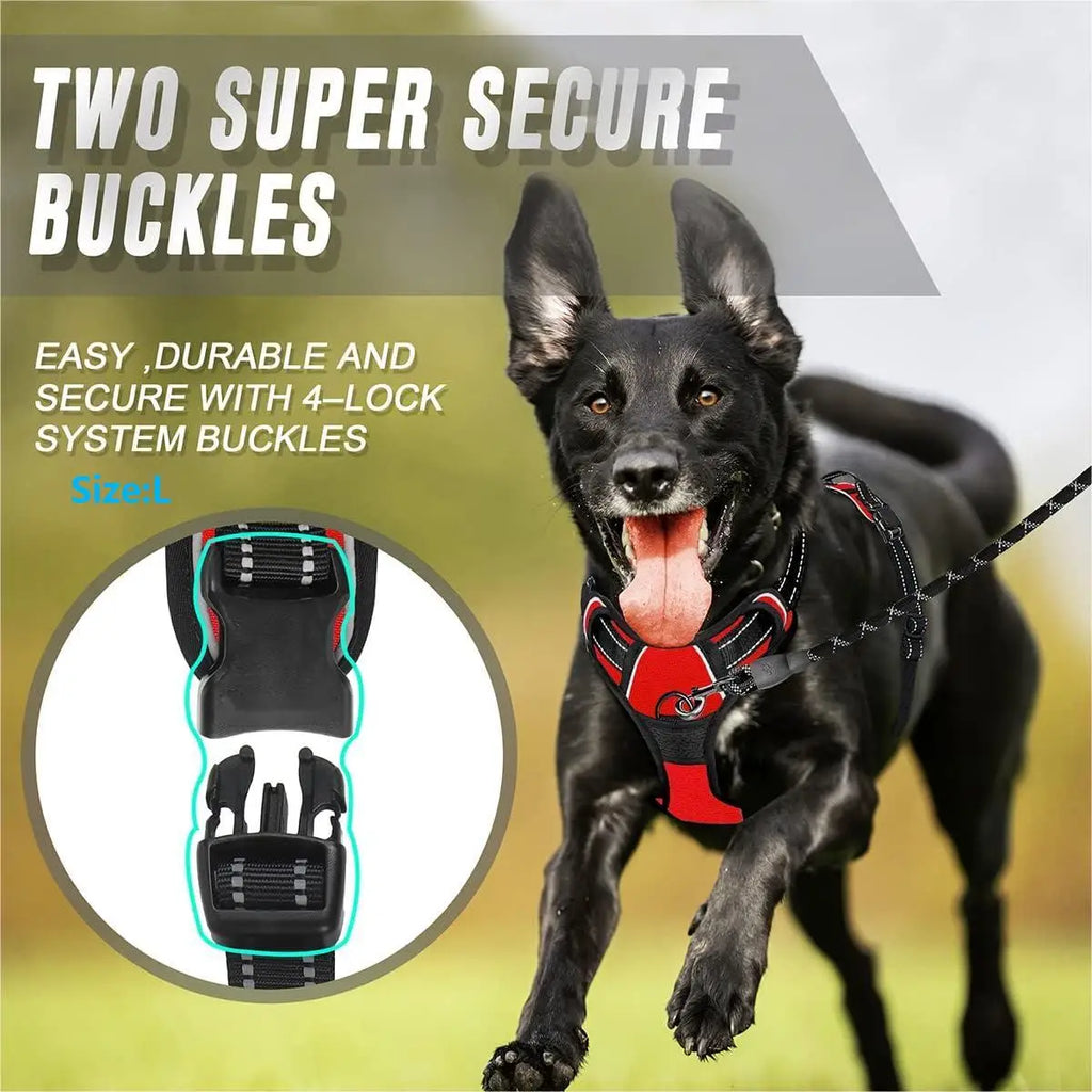 No Pull Dog Harness – Reflective με Χειρολαβή για Μεγάλες Ράτσες