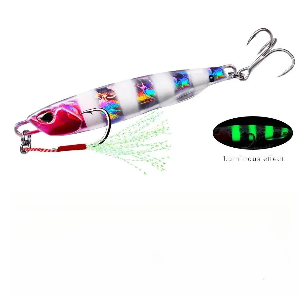 Μεταλλικό Jig Δόλωμα Ψαρέματος 10g/15g/20g/30g/40g/60g – Τεχνητό Σκληρό Δόλωμα Casting & Jigging