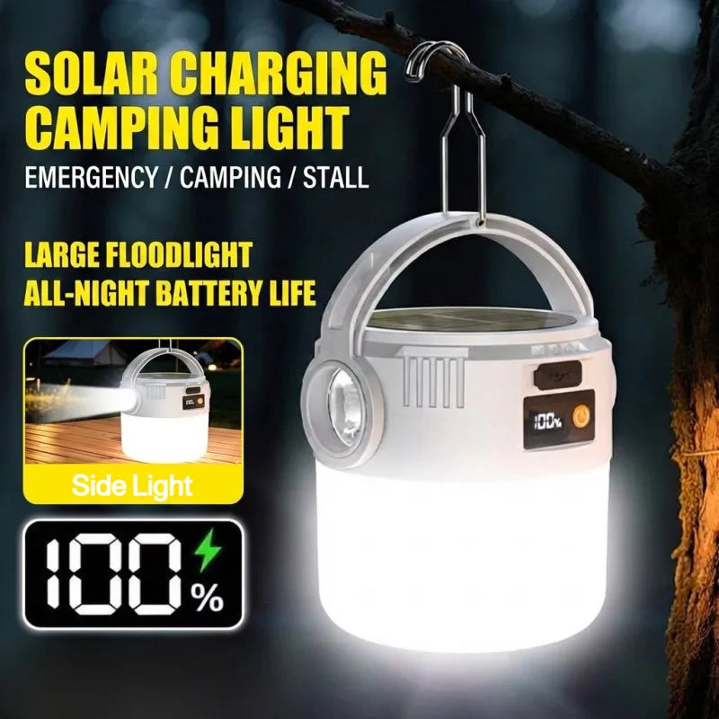 Ηλιακό Φανάρι Camping – Solar Lantern USB Επαναφορτιζόμενο