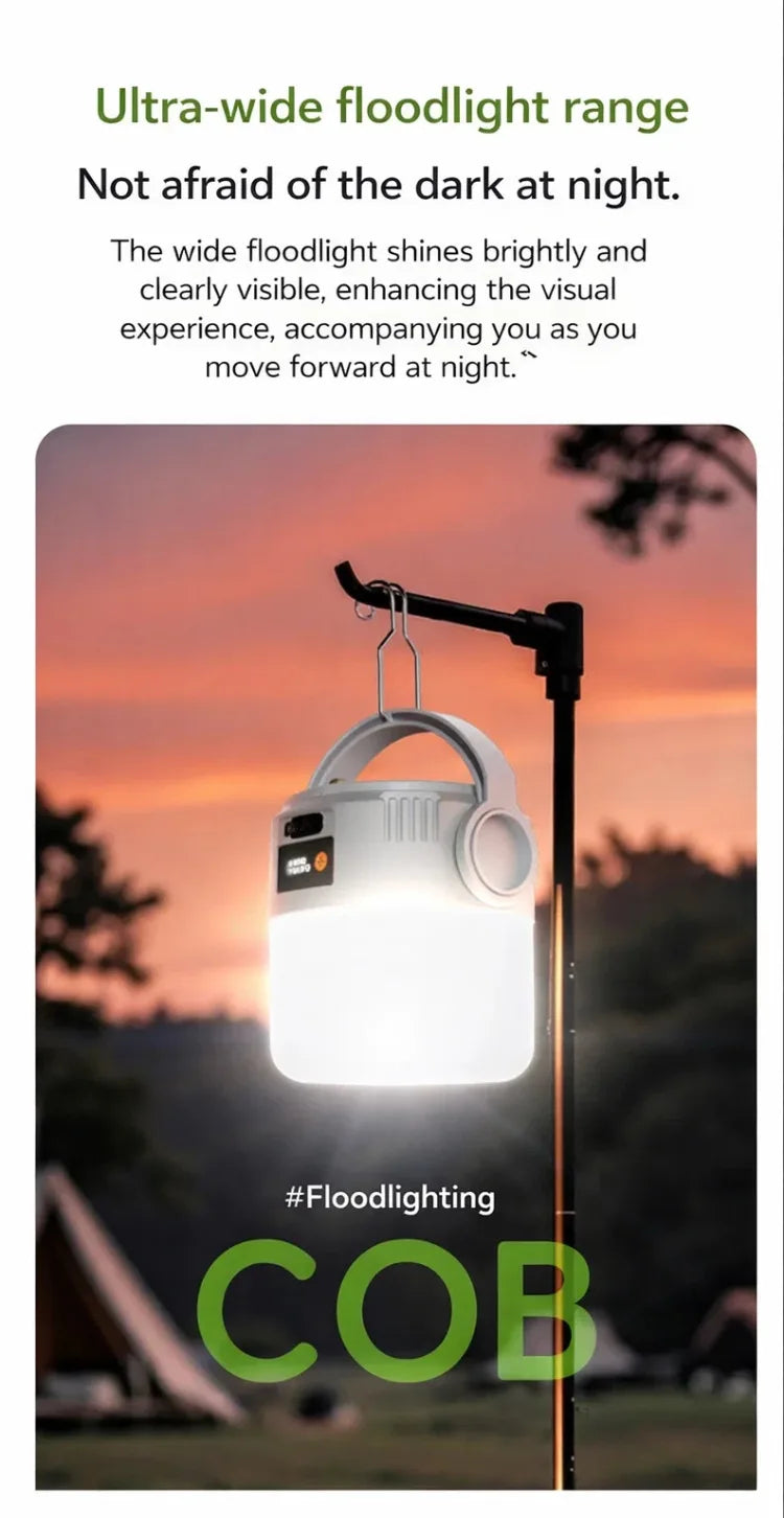 Ηλιακό Φανάρι Camping – Solar Lantern USB Επαναφορτιζόμενο