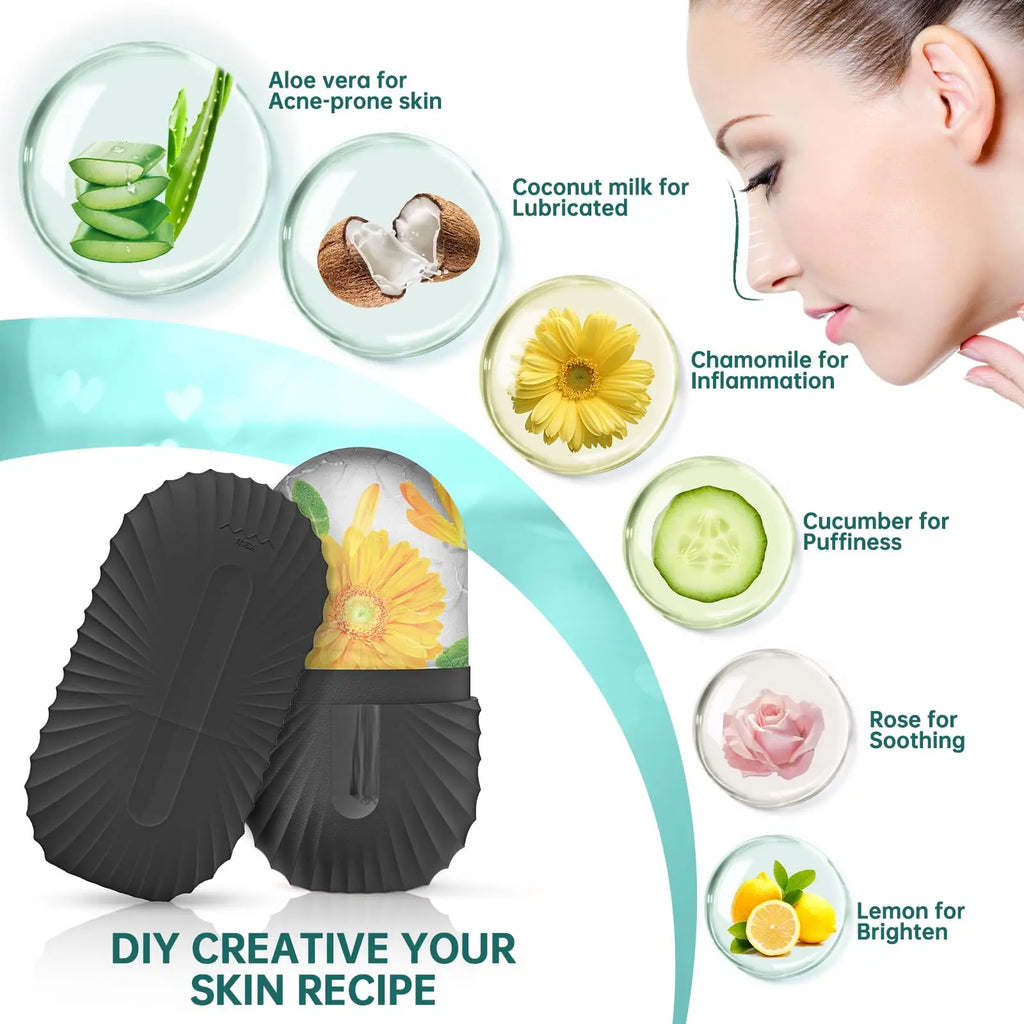 Ice Face Roller & Gua Sha Σετ – Μασάζ Προσώπου για Σύσφιξη & Λάμψη