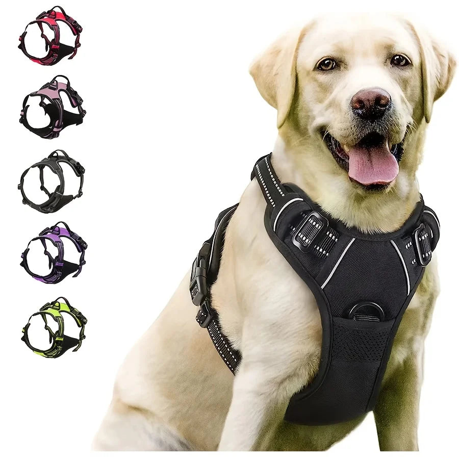 No Pull Dog Harness – Reflective με Χειρολαβή για Μεγάλες Ράτσες
