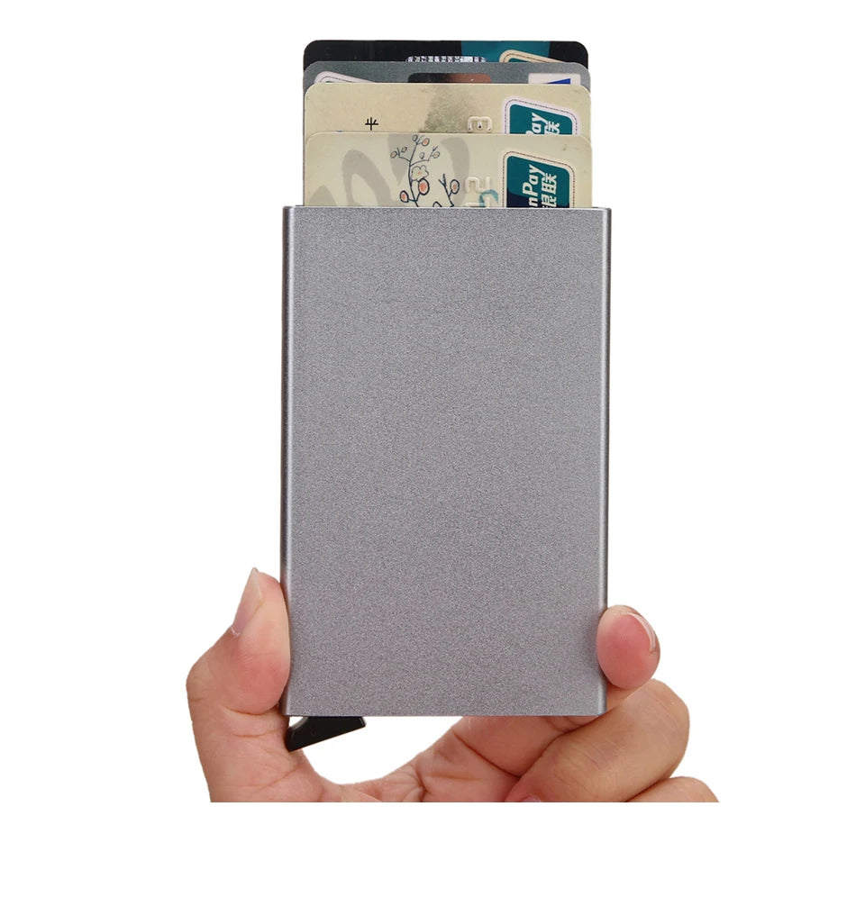 RFID Πορτοφόλι Καρτών – Μεταλλικό, Slim & Anti-Theft