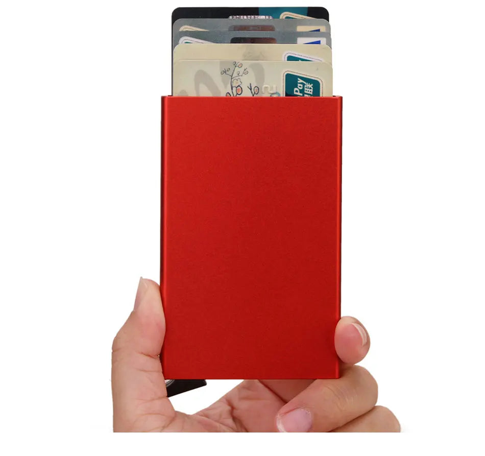 RFID Πορτοφόλι Καρτών – Μεταλλικό, Slim & Anti-Theft
