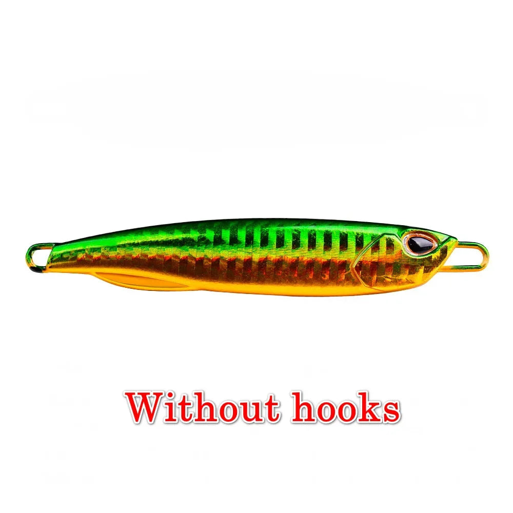 Μεταλλικό Jig Δόλωμα Ψαρέματος 10g/15g/20g/30g/40g/60g – Τεχνητό Σκληρό Δόλωμα Casting & Jigging