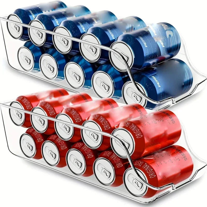 Refrigerator Organizer Bins – Soda Can Dispenser & Fridge Storage