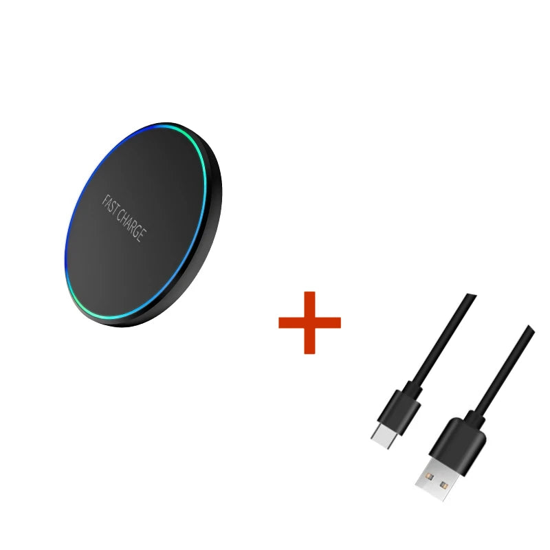 15W Wireless Charging Pad – Fast Charge for iPhone & Android