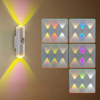 Motion Sensor Night Light – RGB & Tricolor, Magnetic, USB Rechargeable