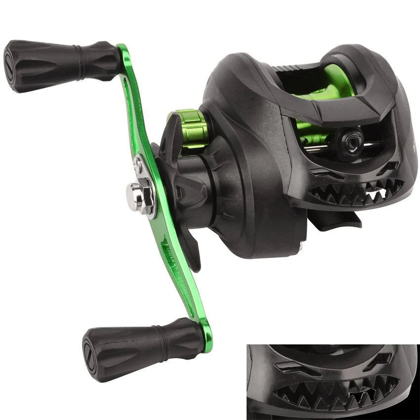 Μηχανισμός Baitcasting 7.2:1 Υψηλής Ταχύτητας – Max Drag 8kg, Αντιμπλέξιμο Νήμα, Γλυκό & Αλμυρό Νερό