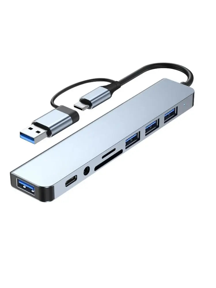 USB-C Hub 8-in-2 Multiport Adapter