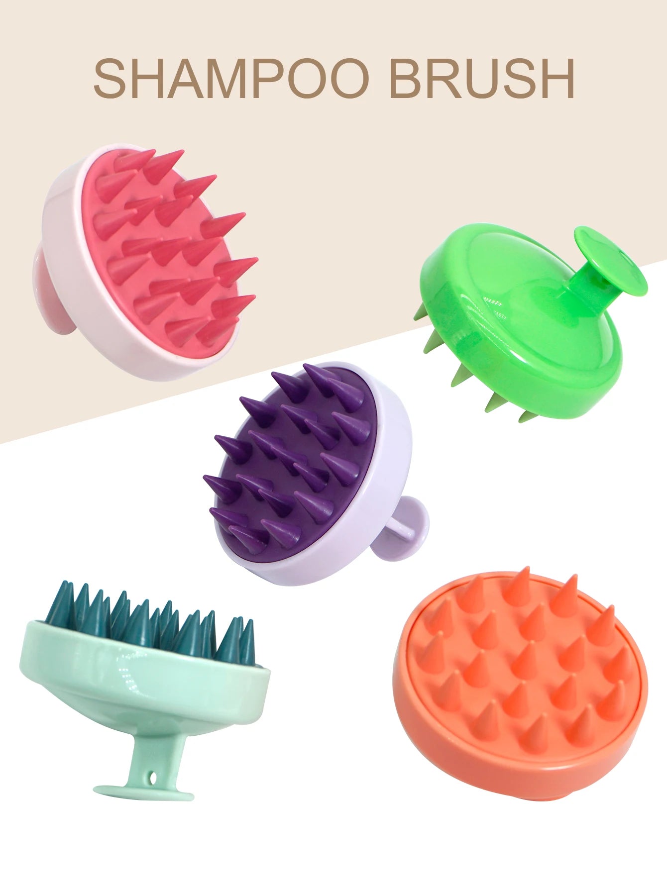 Βούρτσα Μασάζ Κεφαλής & Σώματος – Silicone Scalp Massager