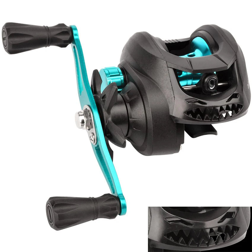 Μηχανισμός Baitcasting 7.2:1 Υψηλής Ταχύτητας – Max Drag 8kg, Αντιμπλέξιμο Νήμα, Γλυκό & Αλμυρό Νερό