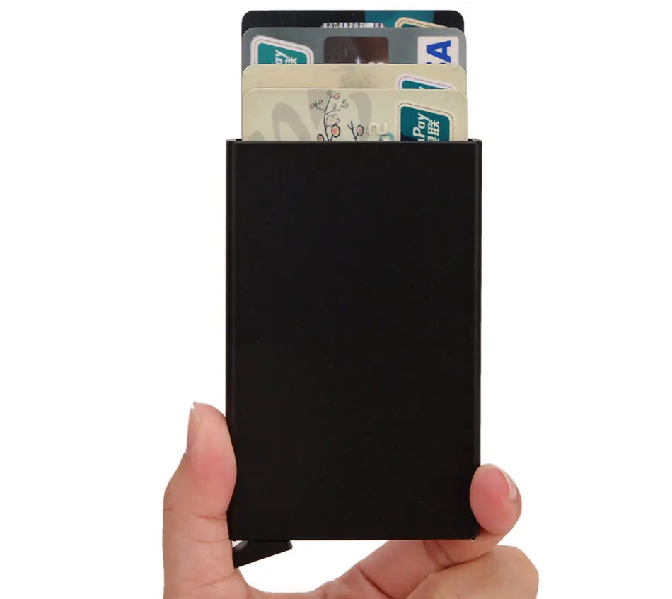RFID Πορτοφόλι Καρτών – Μεταλλικό, Slim & Anti-Theft