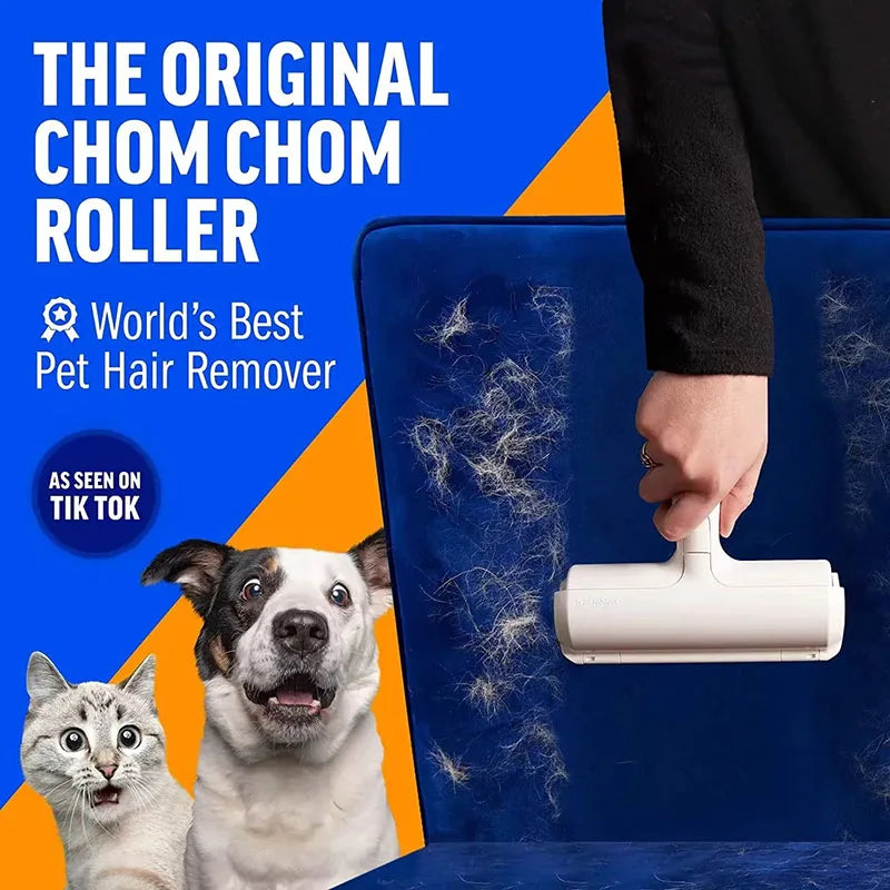 Pet Hair Remover Roller – Self-Cleaning Base for Dogs & Cats