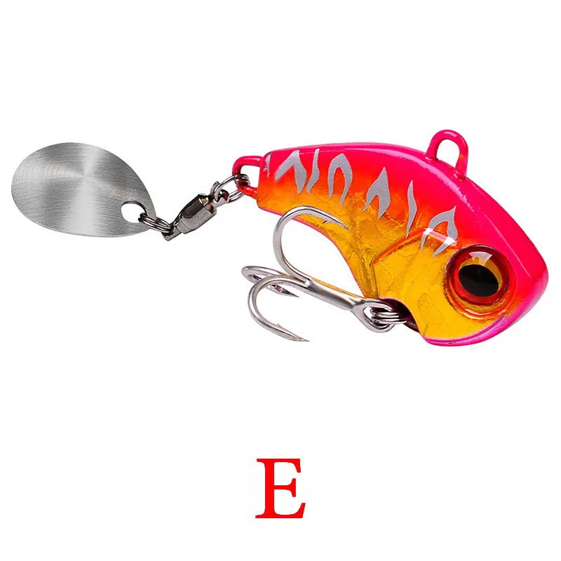 Μεταλλικό Τεχνητό VIB Ψαρέματος με Δόνηση – Spinner Spoon 6g/15g/28g για Bass, Πέρκα & Χειμερινό Ψάρεμα