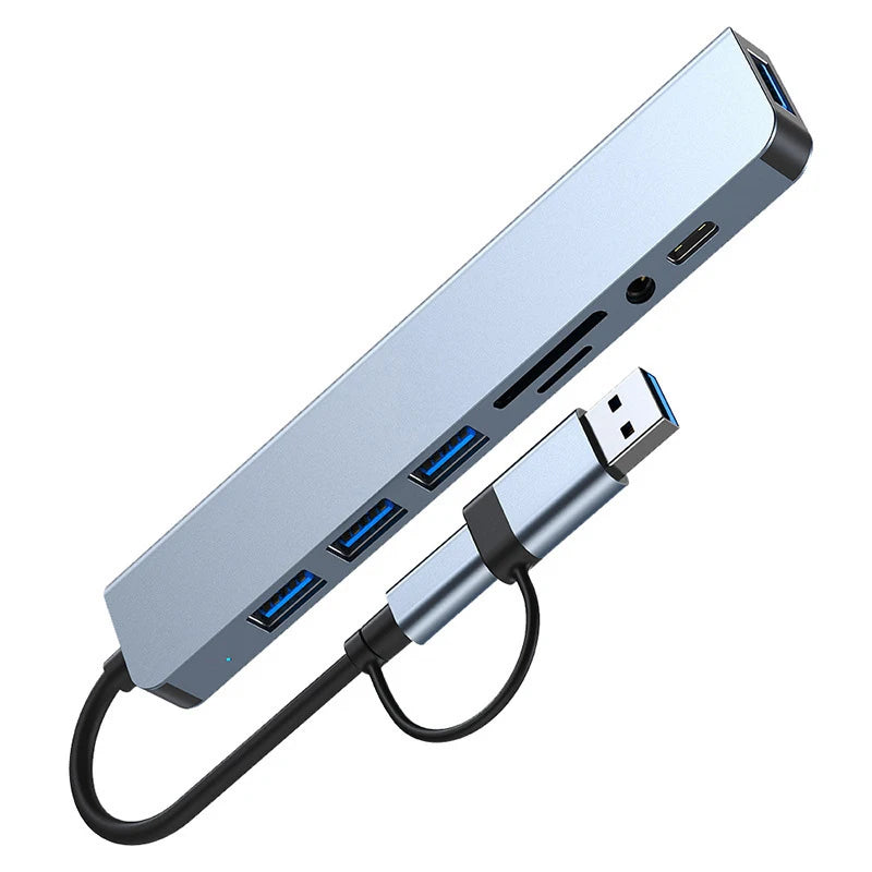 8-in-1 USB-C Hub Docking Station