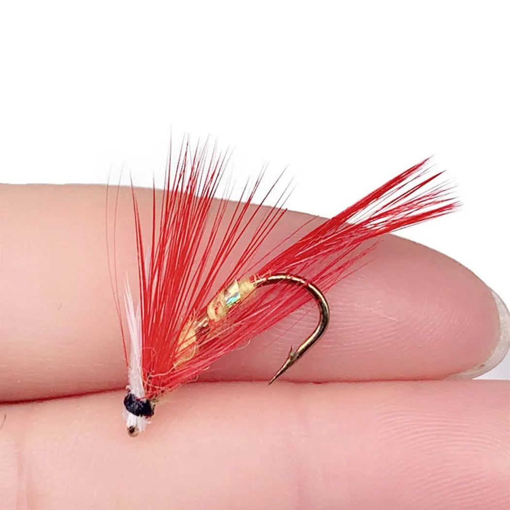 Σετ 6 Τεχνητών Μύγας για Fly Fishing – Νύμφες & Ξηρές Μύγες για Πέστροφα & Σολομό