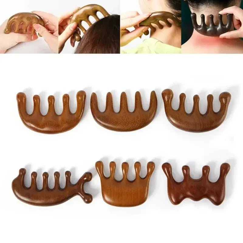 Gua Sha Χτένα Μασάζ – Scraping Tool για Κεφάλι, Πρόσωπο & Σώμα