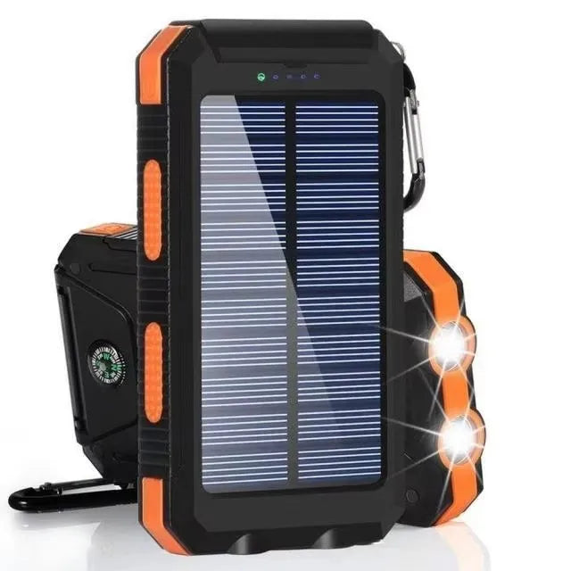 Solar Power Bank 80000mAh – Ηλιακή Φόρτιση, LED Φακός & Πυξίδα