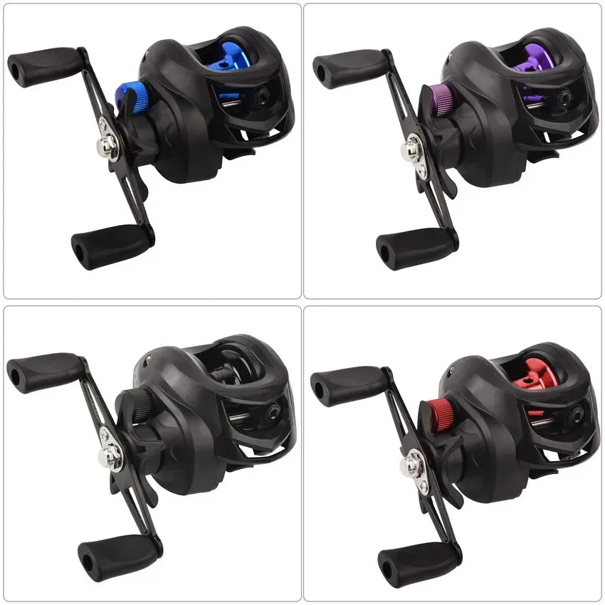 Μηχανισμός Baitcasting 7.2:1 Υψηλής Ταχύτητας – Max Drag 8kg, Αντιμπλέξιμο Νήμα, Γλυκό & Αλμυρό Νερό