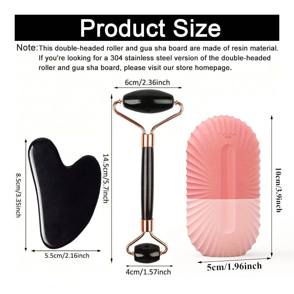 Ice Face Roller & Gua Sha Σετ – Μασάζ Προσώπου για Σύσφιξη & Λάμψη