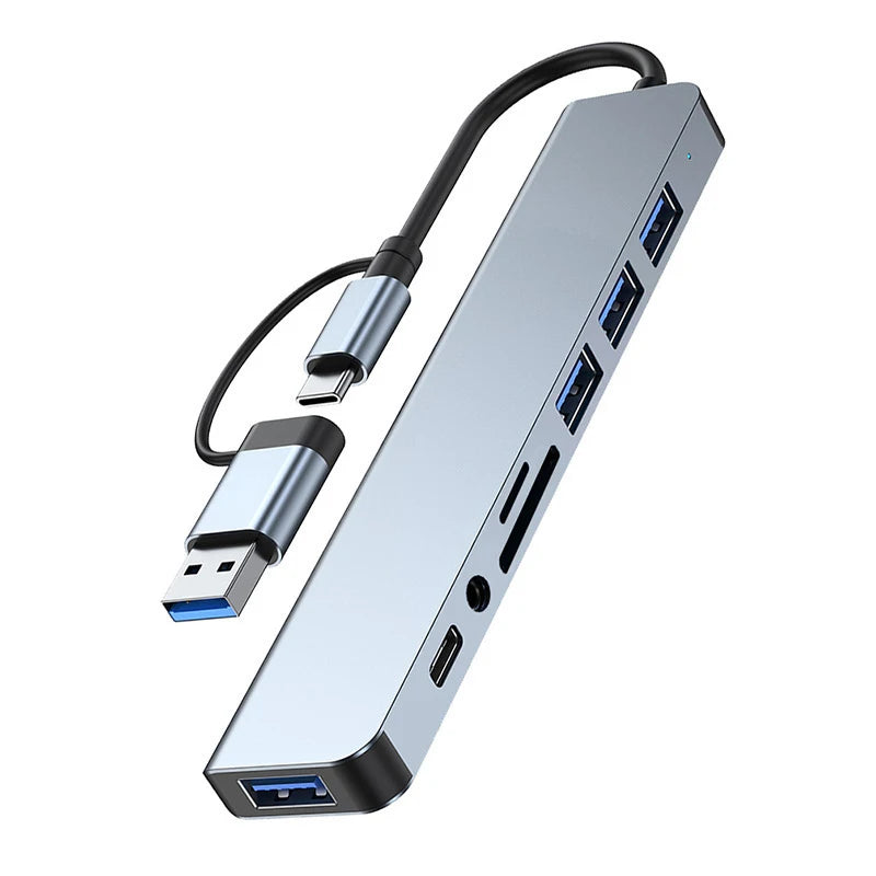 8-in-1 USB-C Hub Docking Station