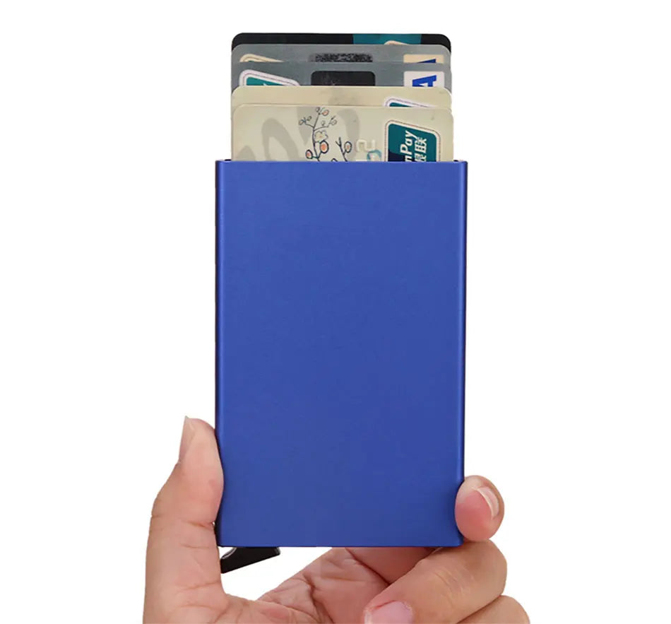 RFID Πορτοφόλι Καρτών – Μεταλλικό, Slim & Anti-Theft