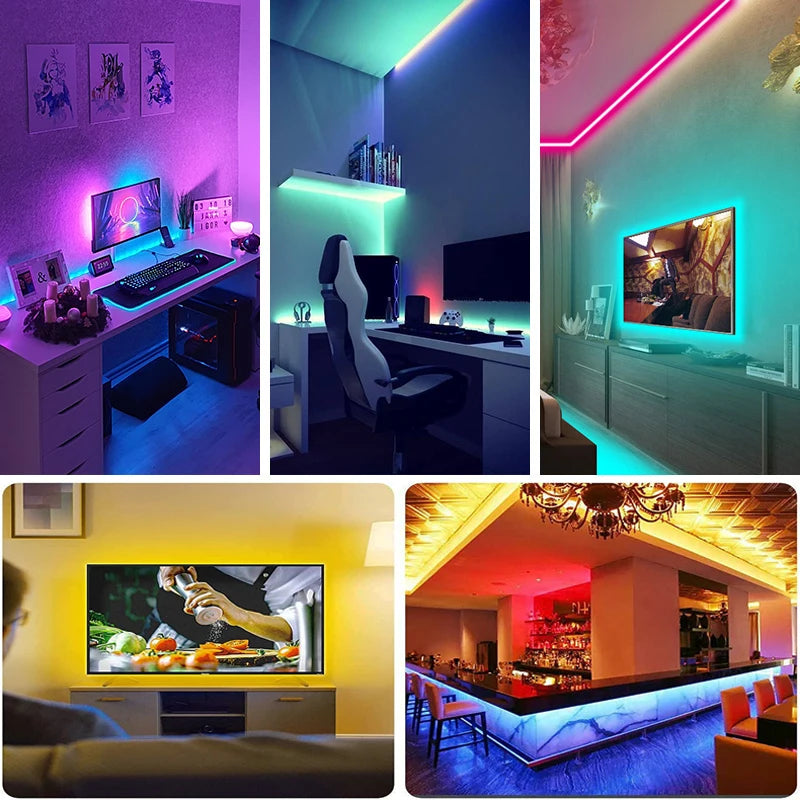 LED Strip Lights RGB – USB, Τηλεχειριστήριο 44 πλήκτρων, 1m-20m