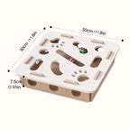 Interactive Cat Puzzle Toy – Felt Maze με Tunnel & Bell Ball