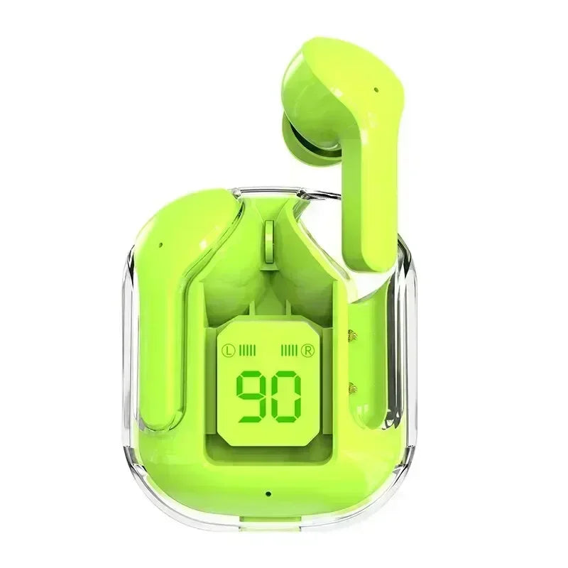 🎧 Ασύρματα Ακουστικά T2 TWS Bluetooth 5.3 – Φουτουριστικό Διάφανο Design, Ενεργή Ακύρωση Θορύβου (ANC) & Μπαταρία έως 28 Ώρες!