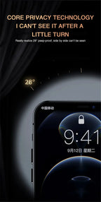 Privacy Screen Protector iPhone – Anti-Spy Tempered Glass (1 ή 2 τεμ.)