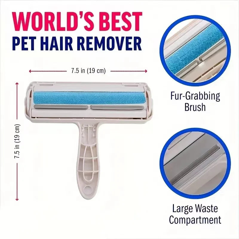 Pet Hair Remover Roller – Self-Cleaning Base for Dogs & Cats
