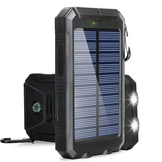Solar Power Bank 80000mAh – Ηλιακή Φόρτιση, LED Φακός & Πυξίδα